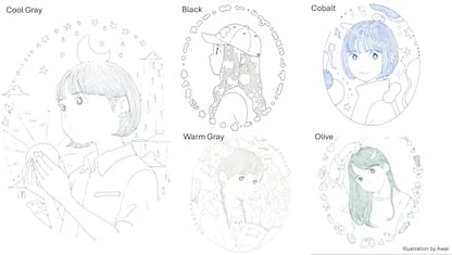 Copic Multiliner Set, 10-Pen Complete Color Set - 0.1mm, Water-based pigment ink (alcohol resistant and becomes waterproof when dry)