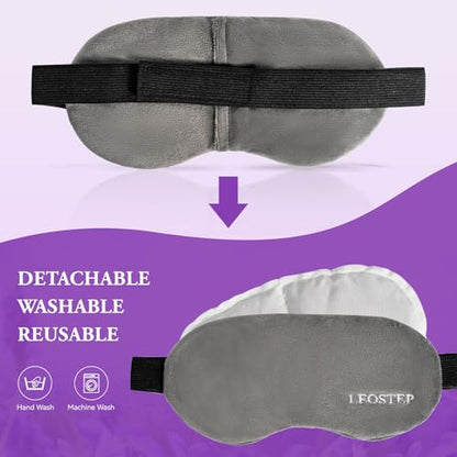 Weighted Eye Mask for Sleeping, Heated & Cold Sleep Masks for Women Men Dry Eyes, Eye Pillow for Dark Circles, Puffiness, Migraine