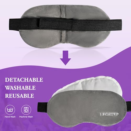 Weighted Eye Mask for Sleeping, Heated & Cold Sleep Masks for Women Men Dry Eyes, Eye Pillow for Dark Circles, Puffiness, Migraine