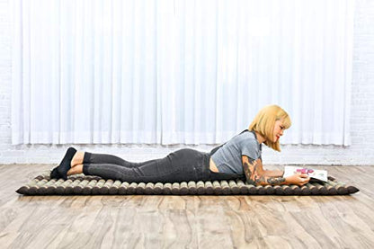 Leewadee Thai Roll Mat 75 x 28 inches Kapok Firm - color: Sf10 - Brown, size: M: 75x28"