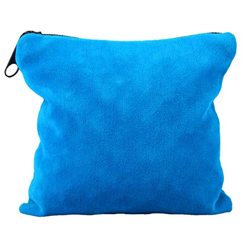 SUNYIK Natural Lapis Lazuli Tumbled Chips Stones with Throat Chakra Pillow | 0.5LB/230g Crushed Crystal Quartz Chips for 7 Chakra Healing Meditation Yoga Reiki Energy Balancing - color: Blue/Blue