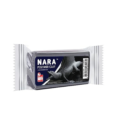 NARA Polymer Baking Clay, 1 Color, 1 Block, 454g (1 lb.) (Grey) - color: Grey