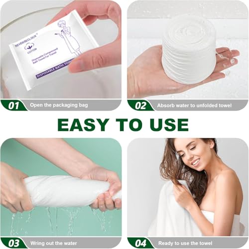 27 Pack Disposable Compressed Towels Set for Travel Portable Washcloths - size: 3 sizes of set s+M+L-27pcs