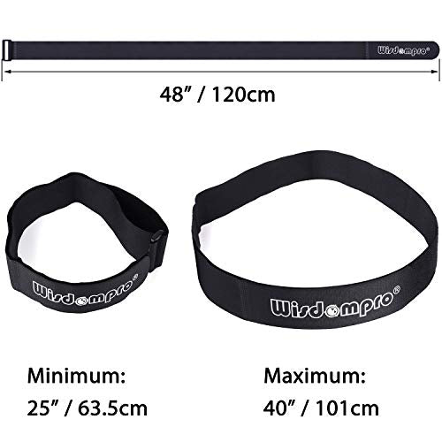 Wisdompro Extra Large 4 Pack 2 x 48" Hook & Loop Tie Down Straps Heavy Duty - size: Extra Large 4 Pack, 2 x 48 Inch