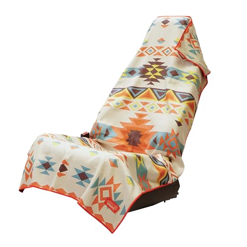 Sprints Athletic Running Towel, Full-Sized, Car Seat Cover - Performance Microfiber (Adobe Echo w/Snaps) - color: Adobe Echo W/ Snaps