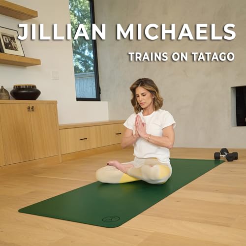 Tatago Hot Yoga Mat Non Slip-Professional Grade Natural Rubber Yoga Mat, Pliates Mat, Stretching Mat or exercise mats for home workout. Nonslip for Hot and Sweaty Classes. Includes Yoga Strap for Carrying and Stretching too. - color: Ezmeraldo, size: 84 I