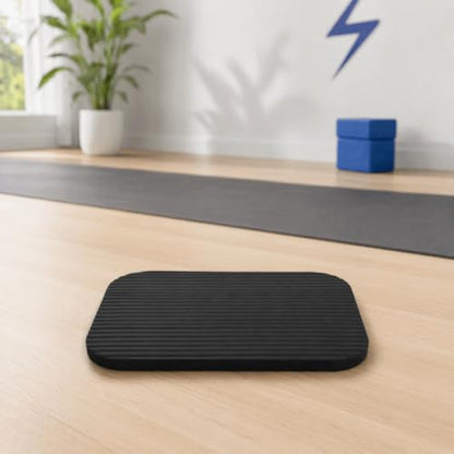 Non‑Slip Yoga Kneeling Pad, Single‑Knee‑Only,11.42"×7.48",Black