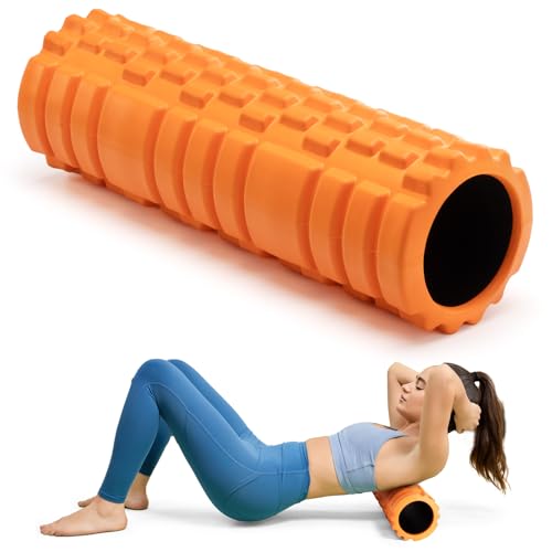 Krightlink Foam Roller for Deep Tissue Muscle Massage High Density 18" - size: 18 Inch