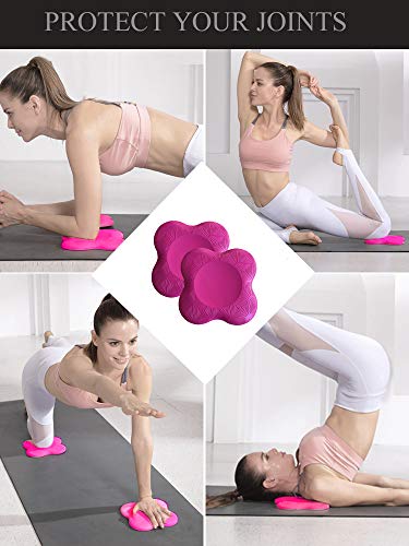 Yoga Knee Pad Cushion Extra Thick for Knees Elbows Wrist Hands Head Foam Yoga Pilates Work Out Kneeling pad - color: rosered