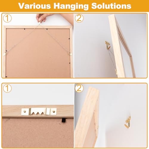 303Pcs Picture Hanging Kit, Picture Hangers Assorted Kit with Heavy Duty Picture Hanging Hooks/Hardware Nails/Sawtooth/Wire/D Rings/Level, Metal Picture Wall Hooks for Frame Canvas Mounting - size: Gold