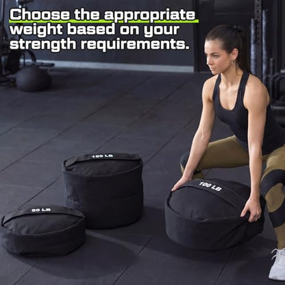 1 Pcs Sandbag for Working Out, Heavy Duty Unfilled Workout Sandbag for Weight Training, Cross Training, Strongman, Fitness, Full Body, Adjustable Weight for Commercial and Home Gym