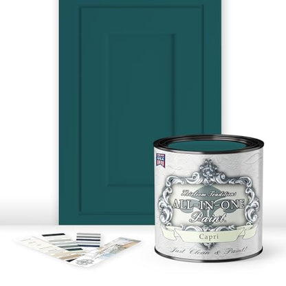 ALL-IN-ONE Paint by Heirloom Traditions, Capri, Quart - color: Capri, size: 32 Fl Oz (Pack of 1)