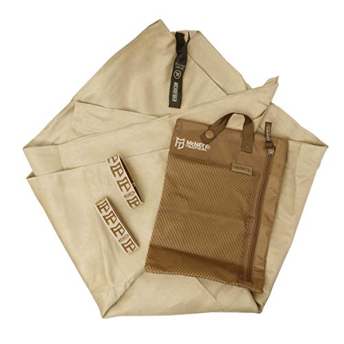 GEAR AID Quick Dry Microfiber Towels - Super Absorbent, Odor-Resistant, Fast Drying with Mesh Bag, Perfect for Camping and Travel, Sizes - color: Sand, size: XL (35”x62”)