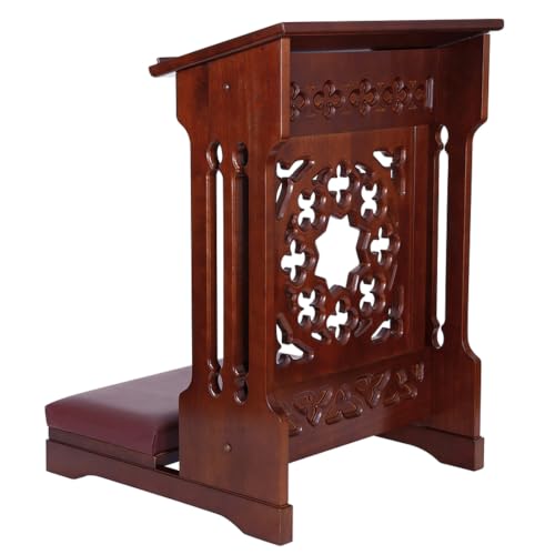 Solid Maple Folding Padded Kneeler, Walnut, Savona - color: Savona Walnut