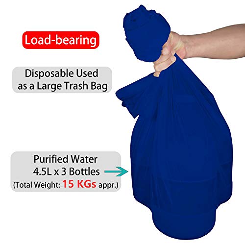 Royal Blue Plastic Tablecloths 2 Pack Disposable Table Covers 84 Inches Circle Shower Party Tablecovers PEVA Vinyl Dark Table Cloths for Parties Birthdays Weddings Banquet's 6 ft Round Table Use - color: A04 Royal Blue