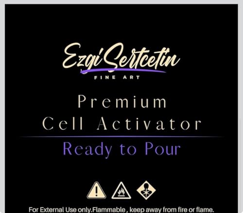 Premium Cell Activator | Ready to Pour | Create Perfect and Unique Cells in Your Painting Works | 4oz by Volume (Rouge Red) - color: Rouge Red