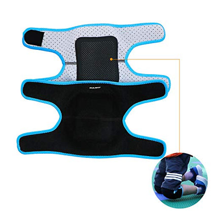 Elbow Pads and Knee Pads for Kids,Protective Pad Sets with Thickened Pad - color: Blue, size: Small