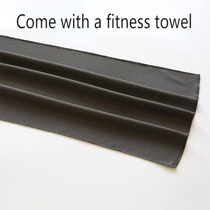 EVEME Yoga Mat Bag for Women & Men,Travel Yoga Gym Bag for 1/4" 1/3" Thick Exercise Yoga Mat,Fitness mat bag,sprot mat pouch - color: Black + Fitness Towel