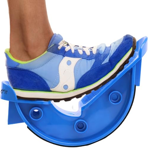 Foot & Calf Stretcher – Premium Stretcher for Plantar Fasciitis, Achilles Tendonitis Relief – Foot Rocker with Durable, Slip-Resistant Design - Stretch Guide for Effective Leg Flexibility - color: Blue