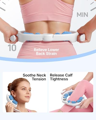 MERACH Cellulite Massage Tool with Push Pull Roller, Lymphatic Drainage Massager, Leg Massager with Detachable Handles, Exercise Equipment for Thighs & Legs & Buttocks, Gift for Women - color: Blue