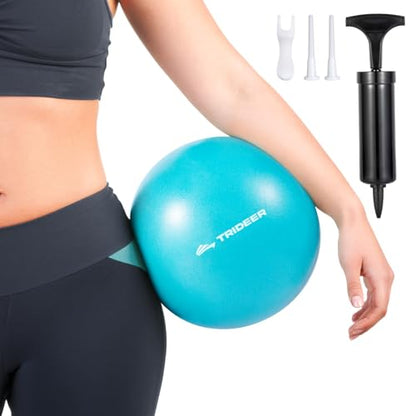 Trideer 9-Inch Pilates Ball, Small Exercise Ball Pilates Equipments for Yoga, Physical Therapy, Pregnancy, Postpartum, Core Training, Balance, Stability and Stretching