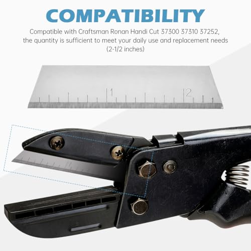 20 PCS 2-1/2" Replacement Blade, Cutting Tool Compatible with Crafts-man Handi-Cut 37301 37251 401 37300 37310 37252 Replace Knife Blades(High Carbon Steel)