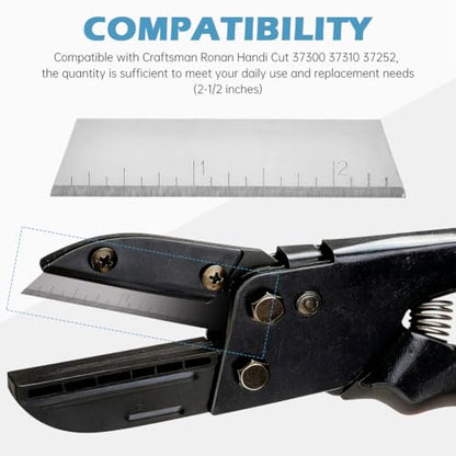 20 PCS 2-1/2" Replacement Blade, Cutting Tool Compatible with Crafts-man Handi-Cut 37301 37251 401 37300 37310 37252 Replace Knife Blades(High Carbon Steel)
