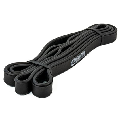Premium Exercise Bands - Ultra Durable, Non-Slip, Comfort-Edge Resistance - Tested Over 30K Pulls - Three - color: Black 30-50lb - Single