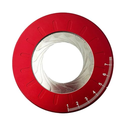 Gralara Circle Drawing Tool Tools Adjustable Circle Drawing Ruler for Drafting, Red - color: Red