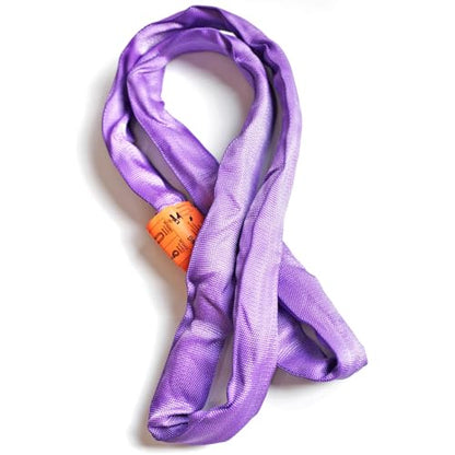 Endless Round Slings for Aerial Lyra Hoop Rig, Aerial Silks Handing Polyester Lifting Sling Spanset, Heavy Duty Polyester Capacity 5300 Lbs Vertical Capacity (Purple, 2 FT) - color: Purple, size: 2 ft