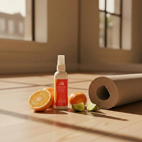 SwaytAway Fitness Mat Mist with Towel, 4oz Travel Size, 1 Pack, Citrus - size: 4 oz - 1 Pack