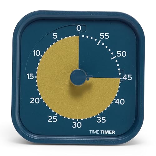 Time Timer MOD - Home Edition - Individual Sized 60 Minute Visual Countdown Timer for ADHD, Adults, Students, and Pomodoro with Silent Operation (Metallic Midnight) - color: Midnight
