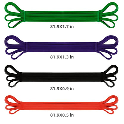 Pull Up Assist Band Heavy Duty Resistance Bands Set Workout Body Pull Up Bands Assistance Band for Powerlifting, Training, Stretching, Crossfit……