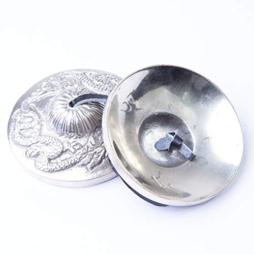 Premium Bronze Tingsha Cymbals Bells - Easy To Play - Meditation Mindfulness Chime For Chakra Healing Sound Bath Spiritual Gifts Handcrafted Tibetan by Himalayan Bazaar