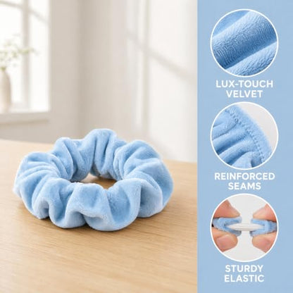 Yoga Mat Scrunchie - Holds Your Yoga Mat in Style - Durable & Elasticity Fabric - Fits All Standard Yoga Mats - color: Blue
