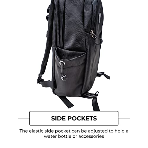 Mount Adams Yoga Mat Mid-Size Backpack for Gym Accessories, Black Ripple