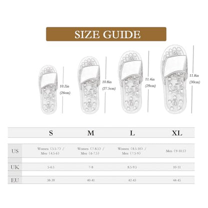 Acupressure Sandals,Acupressure Foot Massager with Anti-Slip Sole,Plantar Fasciitis Relief with Imitate Person Rotation Finger Pressure (Brown, M-Women(7-8.5)/Men(6-7.5)) - color: Brown, size: M-Women(7-8.5)/Men(6-7.5)