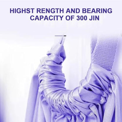 Aerial Yoga Rope for Door,Yoga Door Swing,Leg Stretcher Strap - color: purple.