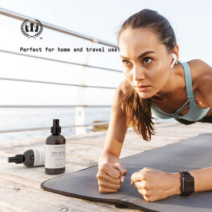 Muse Apothecary Yoga Ritual - Aromatic and Refreshing Yoga Mat Cleaner, 4 oz, Infused with Essential Oils - Eucalyptus Mint, 2 Pack - size: 4 Fl Oz (Pack of 2)