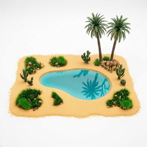Kai Dream Miniature Static Grass and Stone Bush Clusters for Diorama, Train Landscape, Railroad Scenery, Wargaming (Dark Green) - color: Dark Green