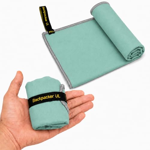 Elite Trail Magic Backpacking Ultralight Quick Dry Microfiber Soft Fast Drying Hand and Face Towel Wash Cloth Camping Yoga Hiking Active Lifestyle Small - color: Mint