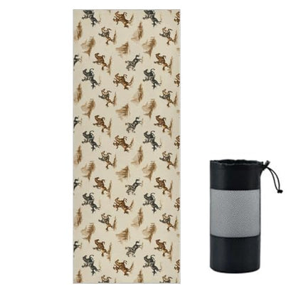 Yoga Mat Towel Cowboy, 73" x 27" - color: Cowboy