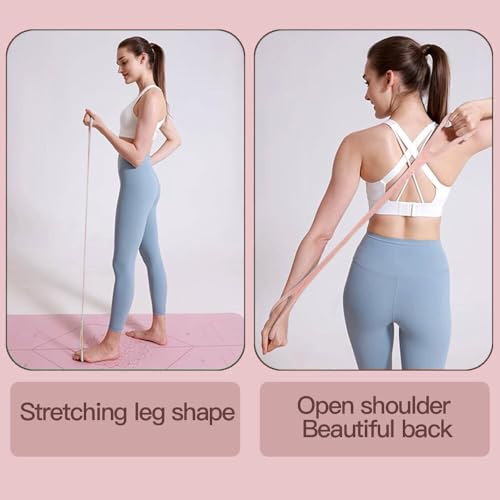 2026 Upgraded Figure 8 Resistance Band for Physical Therapy, Shoulder Back Arm Exercise Bands, 3 Resistance Levels for 15 25 35lb for Kids Adult Elderly - color: 15LB Pink