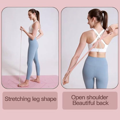 2026 Upgraded Figure 8 Resistance Band for Physical Therapy, Shoulder Back Arm Exercise Bands, 3 Resistance Levels for 15 25 35lb for Kids Adult Elderly - color: 15LB Pink