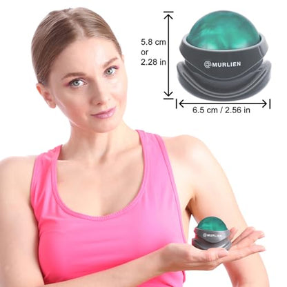 Massage Roller Ball, Tight and Sore Muscles Relief, Manual Massager, Alleviating Shoulder, Arms, Back, Legs, Calves or Muscle Tension - Green | Alleviating Shoulder, Arms, Back, Legs, Calves or Muscle Tension - Green - color: Green