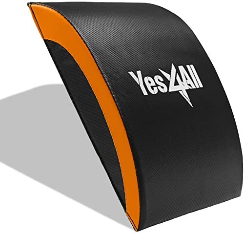 Yes4All Abdominal Exercise Pads, Foldable Ab Workout Equipment for Home Gym Core Training & Back Stretching, Sit Up Mat for Floor Exercises - color: C1. Orange, style: Ab Exercise Mat