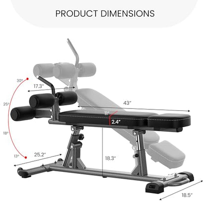 Finer Form Semi-Commercial Decline Sit Up and Flat Weight Bench