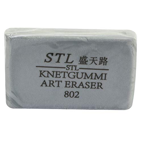 5-Pack Art Sketch Pencil Pastel Painting Special Eraser,Art Kneaded Eraser Drawing Tools for School Student Stationery Office Supplies(Gray)