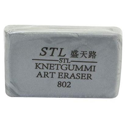 5-Pack Art Sketch Pencil Pastel Painting Special Eraser,Art Kneaded Eraser Drawing Tools for School Student Stationery Office Supplies(Gray)