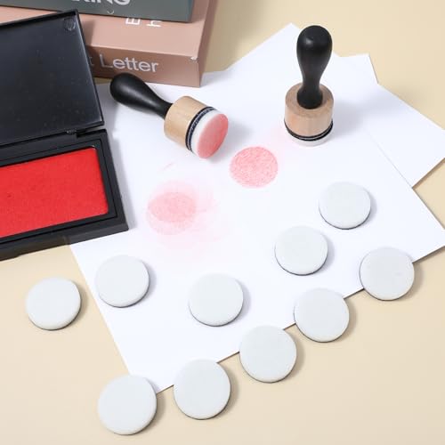 Oruola 46pcs Ink Blending Tool, 2 Ink Blending Brushes & 44 Replacement Refill Sponge Domed Foam Pads Art Supplies for Scrapbooking Painting Drawing Art Supplies Distressing Blending